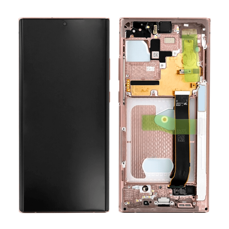 OLED Screen Digitizer Assembly with Frame for Samsung Galaxy Note 20 Ultra 5G N986 Bronze (AAA Quality) - Best Cell Phone Parts Distributor in Canada, Parts Source OLED Screen Digitizer Assembly with Frame for Samsung Galaxy Note 20 Ultra 5G N986 Bronze (AAA Quality) - Best Cell Phone Parts Distributor in Canada, Parts Source